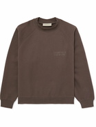 FEAR OF GOD ESSENTIALS - Logo-Appliquéd Cotton-Blend Jersey Sweatshirt - Purple