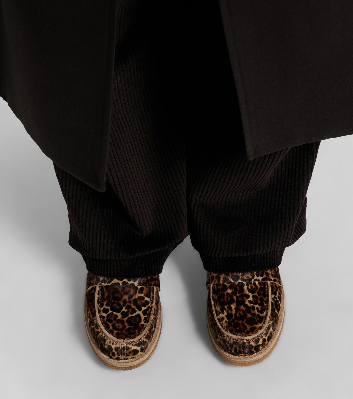 Golden Goose Jerry leopard-print calf hair penny loafers