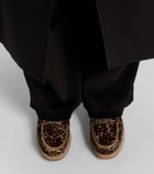 Golden Goose Jerry leopard-print calf hair penny loafers