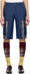 Anna Sui SSENSE Exclusive Navy Denim Shorts