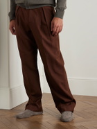 Thom Sweeney - Cashmere-Lined Suede Slippers - Brown