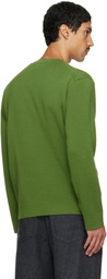 Solid Homme Green Wool Sweater
