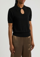 BY Malene Birger Talallia Cut-out Knitted top Black