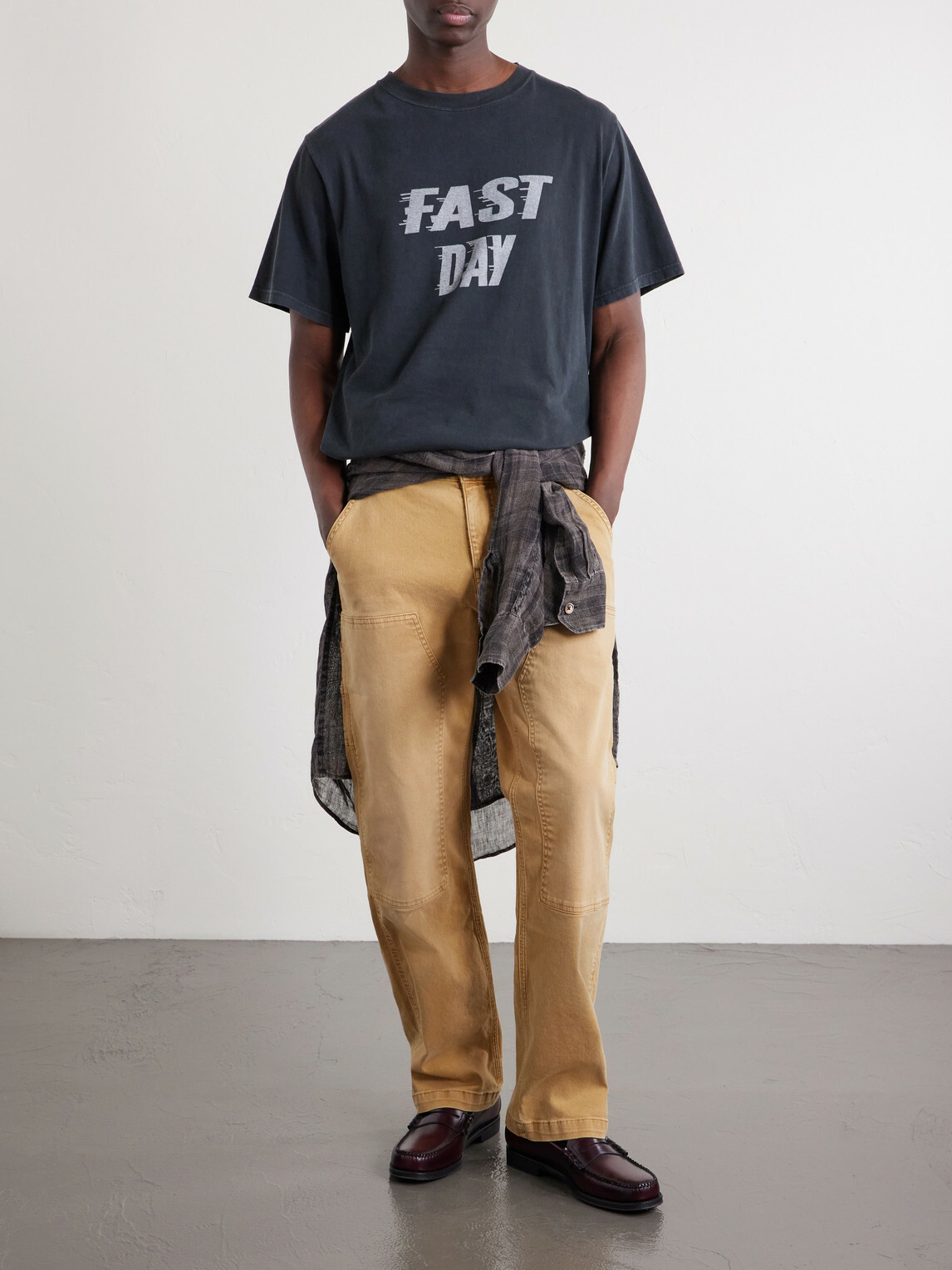 Remi Relief - Fast Day Printed Cotton-Jersey T-Shirt - Black