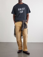 Remi Relief - Fast Day Printed Cotton-Jersey T-Shirt - Black