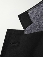 Thom Browne - Oversized Satin-Trimmed Wool and Mohair-Blend Blazer - Black