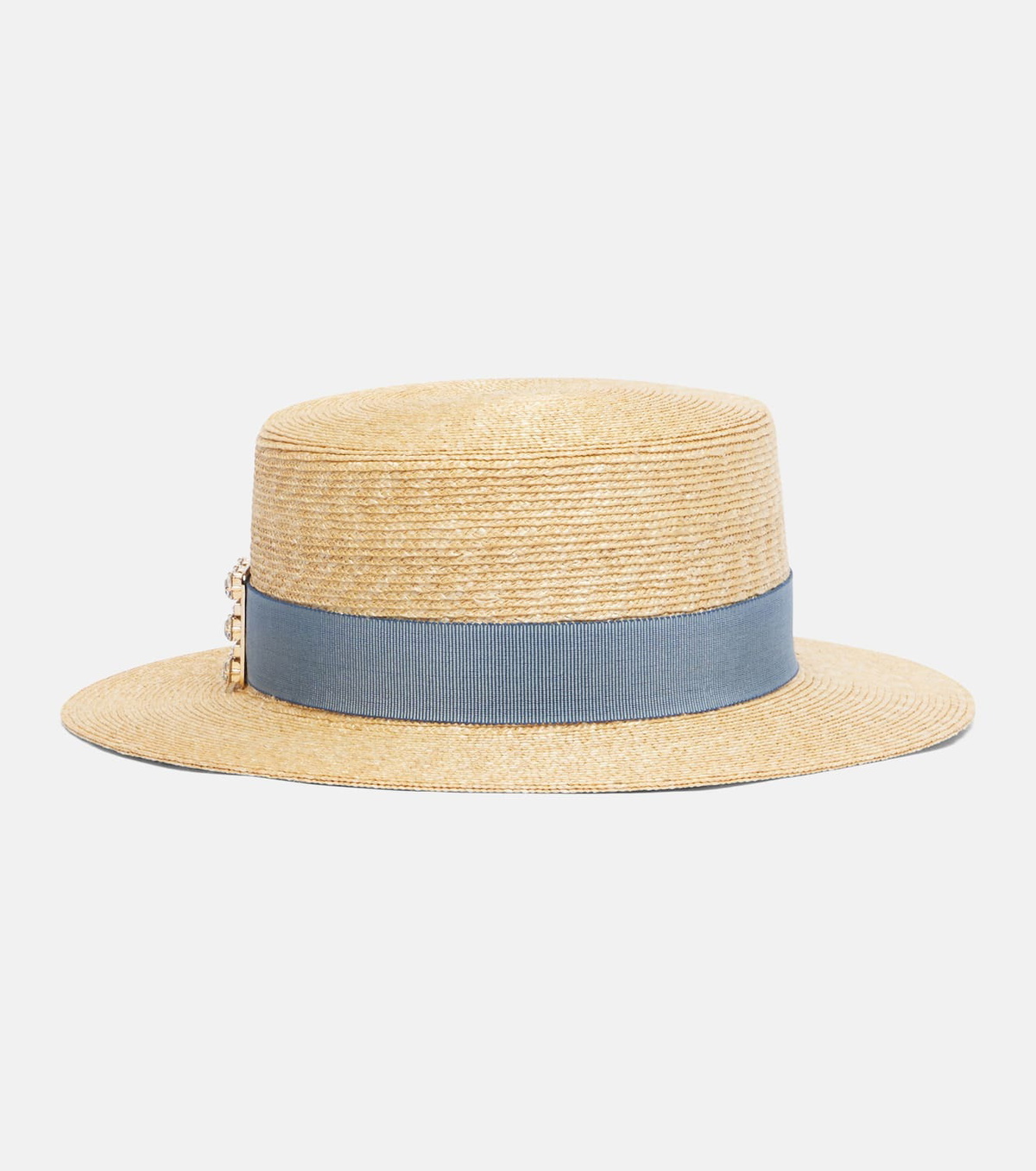 Roger Vivier Très Vivier straw boater hat