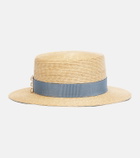 Roger Vivier Très Vivier straw boater hat