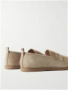 Mr P. - Suede Penny Loafers - Brown