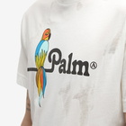 Palm Angels Men's Parrot Logo T-Shirt in White/Black