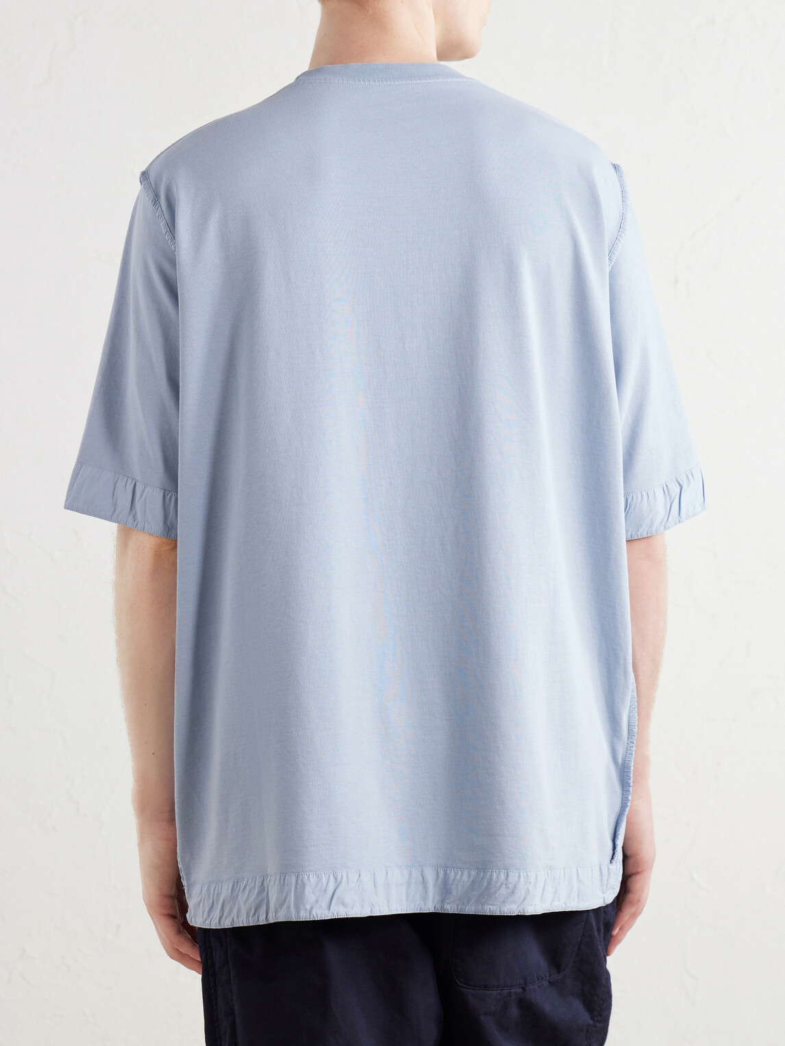 Casey Casey - Felix Garment-Dyed Cotton-Jersey T-Shirt - Blue