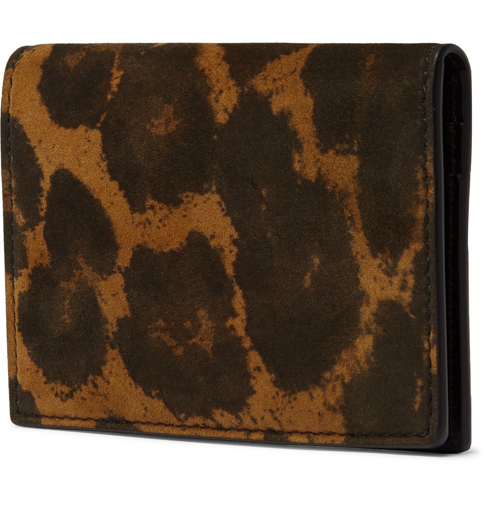 トムフォード Tom Ford Leopard Wallet On Strap Tom Ford Leo Calf Card Holder TOM FORD