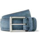 Anderson's - 3.5cm Suede Belt - Blue