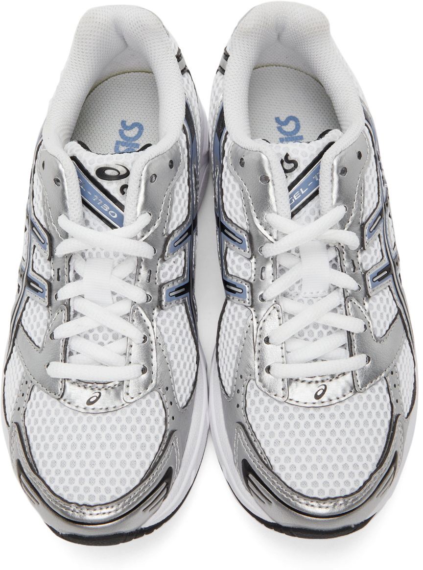 Asics White & Blue Gel 1130 Sneakers