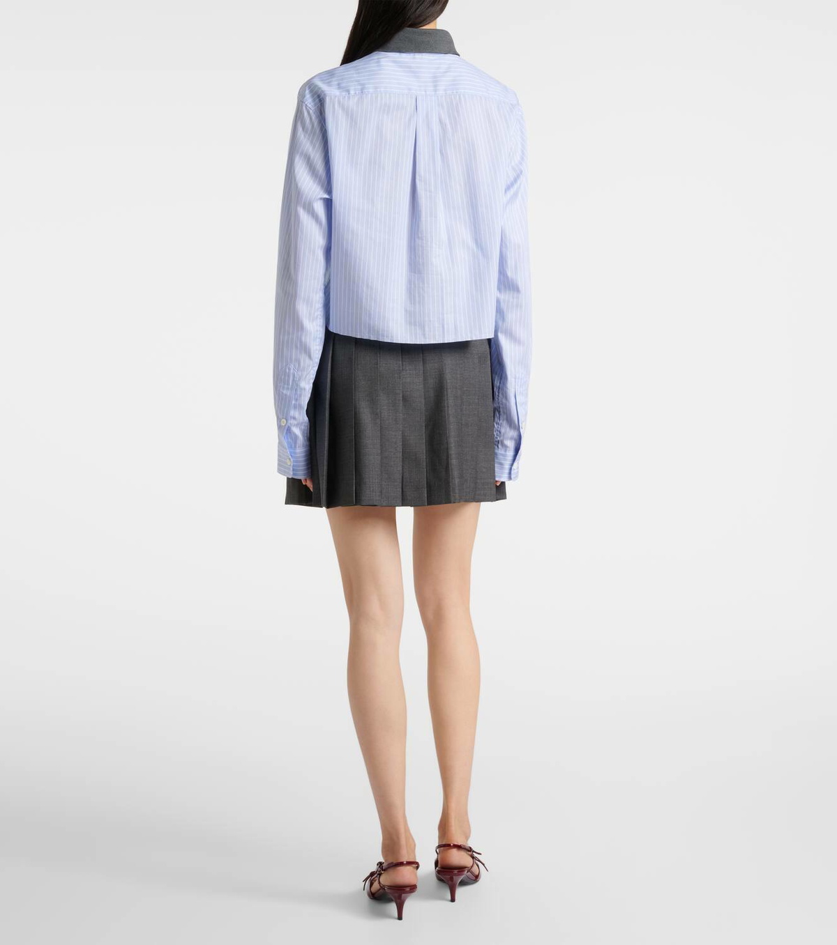 Miu Miu Cropped cotton shirt