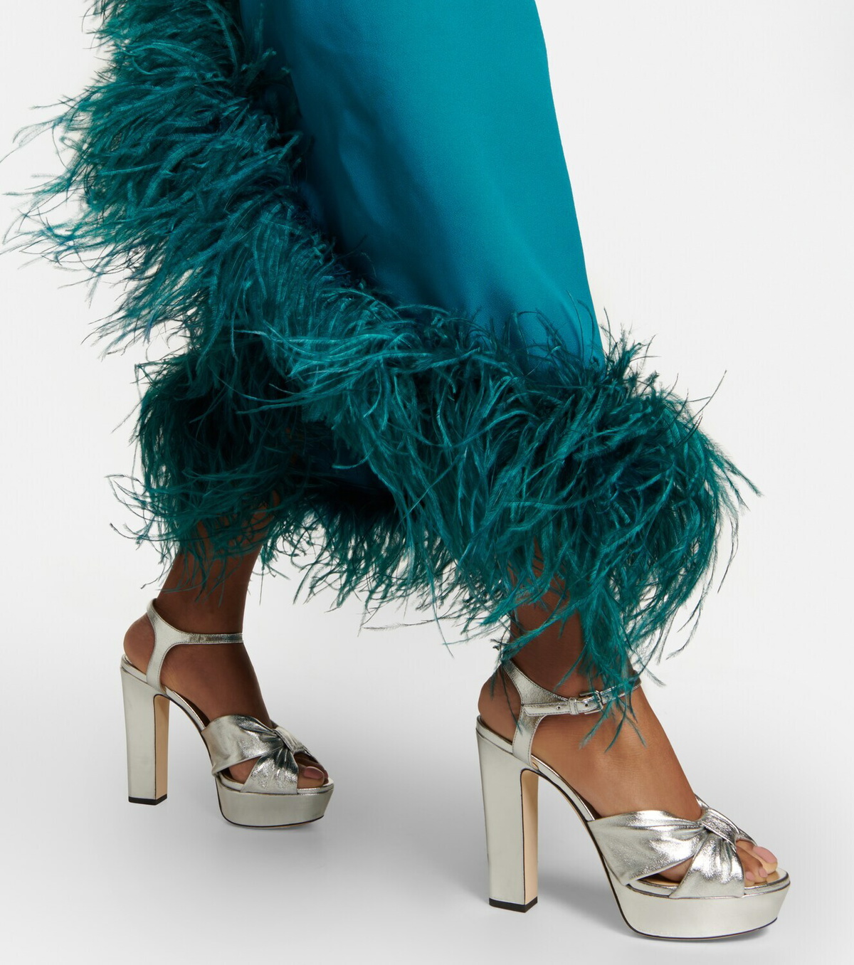 Jimmy Choo - Heloise 120 metallic leather platform sandals