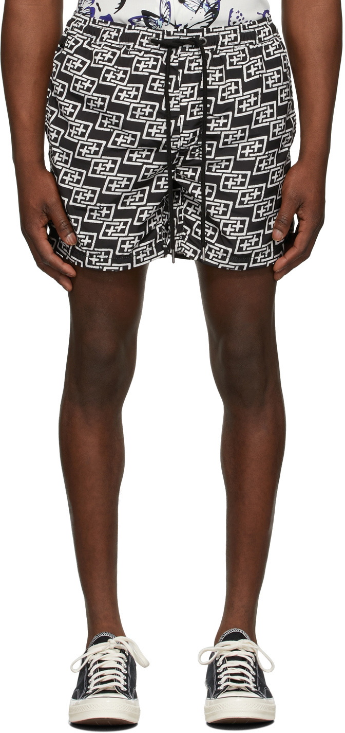 Ksubi Black Hi Fi Angle Board Shorts Ksubi