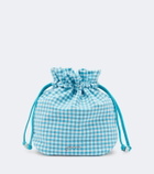 Ganni Bou checked pouch