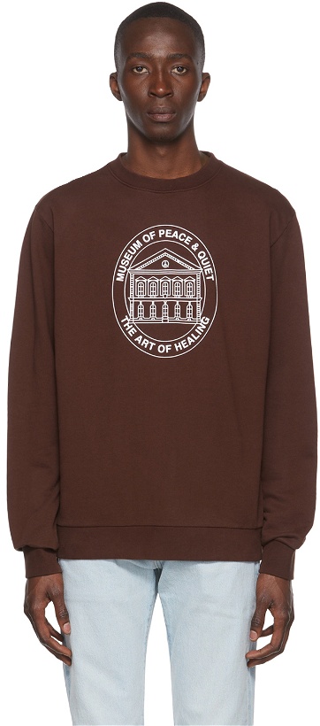 Photo: Museum of Peace & Quiet Brown Cotton Sweatshirt