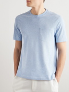 Brunello Cucinelli - Cotton-Piqué T-Shirt - Blue