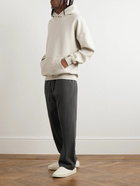 FEAR OF GOD ESSENTIALS - Straight-Leg Waffle-Knit Cotton-Blend Sweatpants - Gray