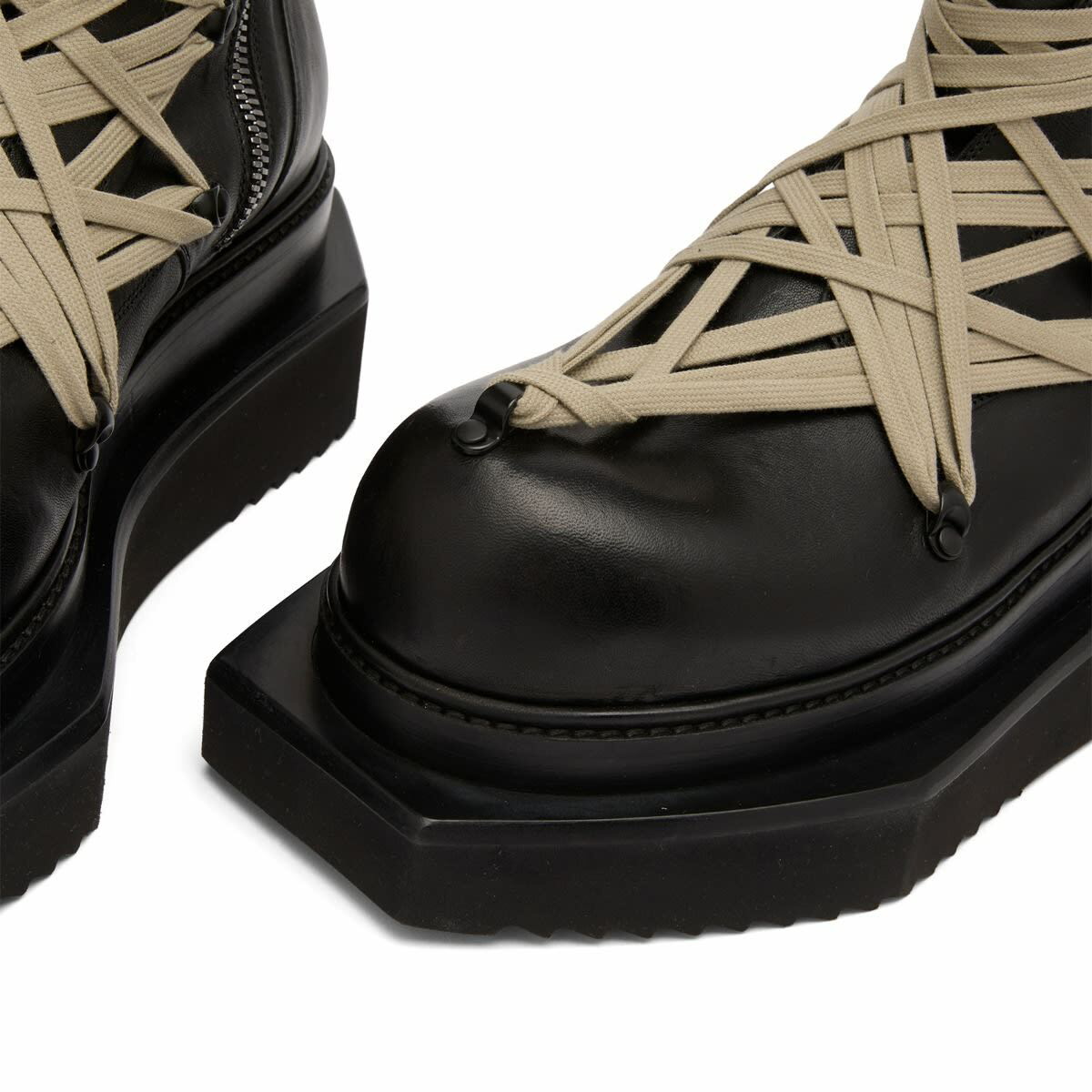 靴 RickOwens /MEGALACE TURBO CYCLOPS Pentalaced Turbo Cyclops in Black/Pearl – SVRN