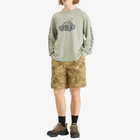 Brain Dead Men's Twill Climber Shorts in Leaf Camo