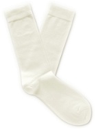 SUNSPEL - Stretch Cotton-Blend Socks - Neutrals