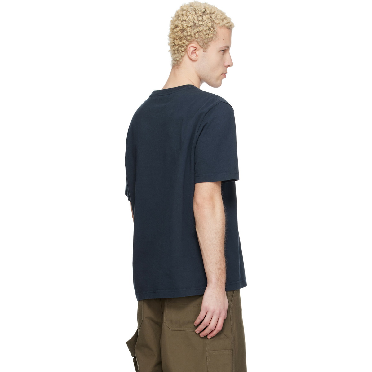 Maison Kitsuné Navy Fox Head Comfort T-shirt