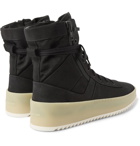 Fear of God - Jungle Nubuck and Canvas High-Top Sneakers - Men - Black