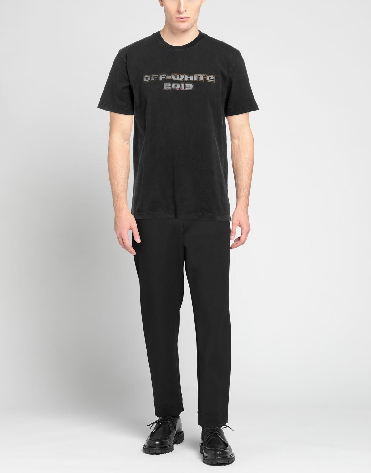 Off-white Mens T-shirt Charcoal