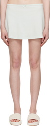 SKIMS Blue Drop Needle Pointelle Miniskirt
