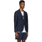 Hugo Blue Wool Aero Blazer