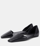 Toteme The Asymmetric D'Orsay leather flats