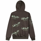 Lo-Fi Men's Gaze All Over Print Hoody in Washed Black