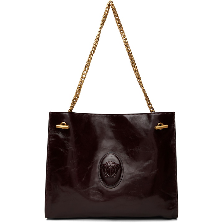 Photo: Versace Burgundy Medium Calf Leather Bag