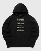 Fred Perry X Raf Simons Printed Patch Hooded Sweat Black - Mens - Hoodies
