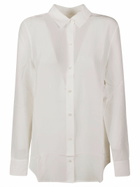 Equipment Round Hem Plain Shirt