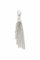 Diesel Metal keyring with chain fringes - Charms and Keyrings Womens in Silver