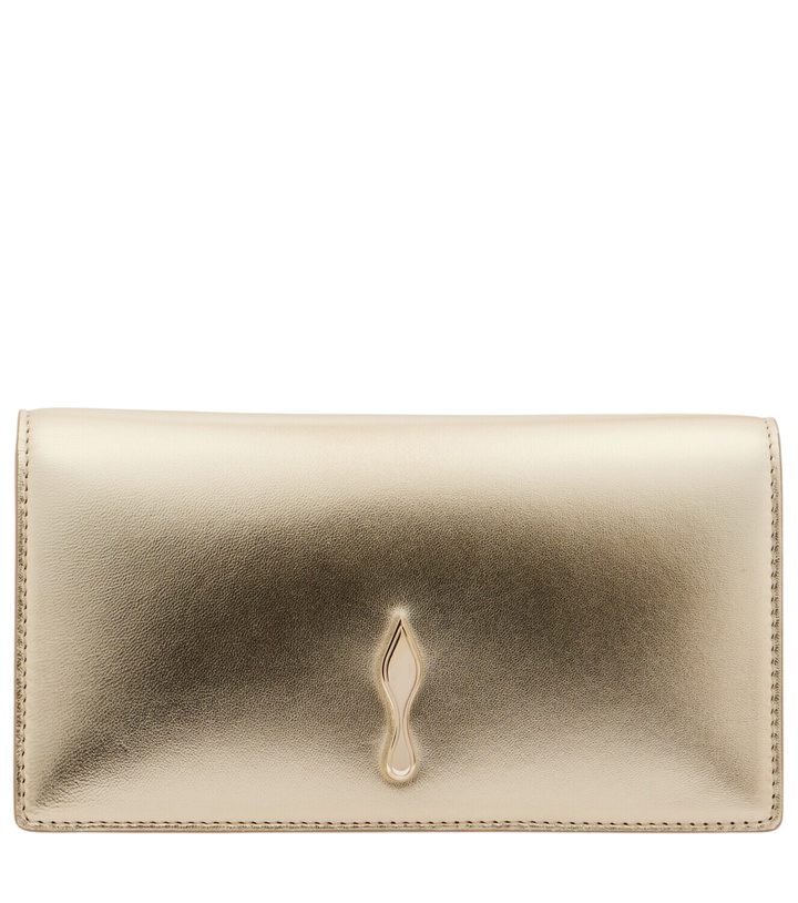 Photo: Christian Louboutin Bettina Small metallic leather clutch