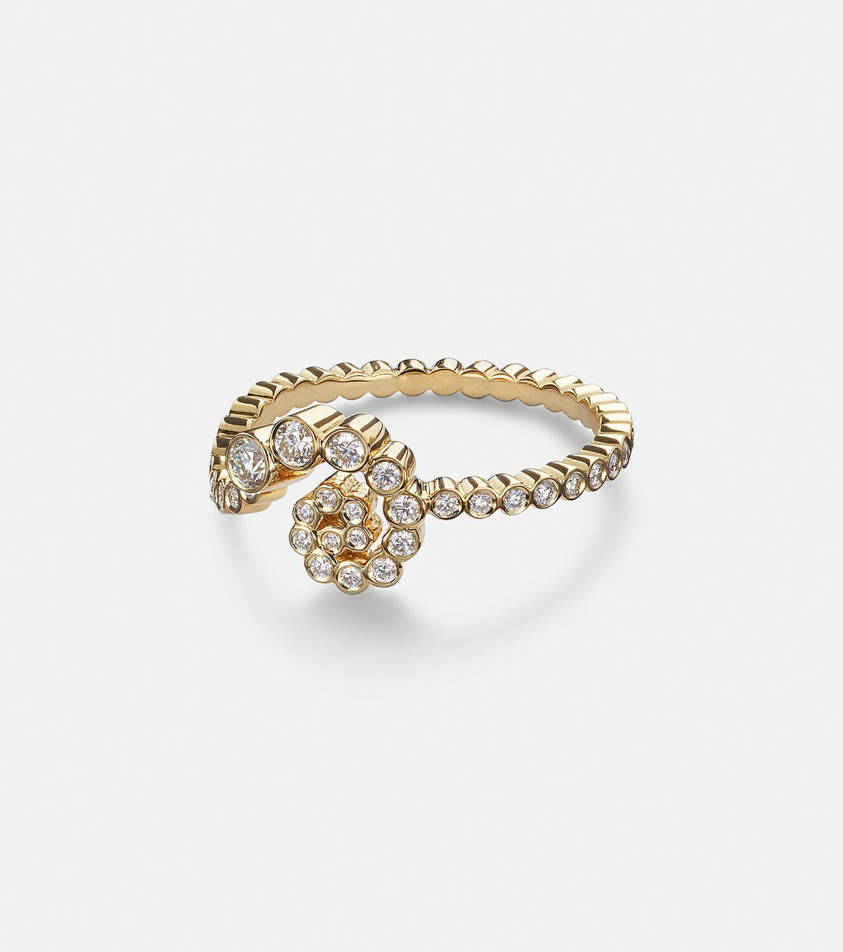 Sophie Bille Brahe Rêve Escargot 18kt gold ring with diamonds
