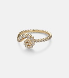 Sophie Bille Brahe Rêve Escargot 18kt gold ring with diamonds