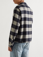 YMC - Bowling Checked Flannel Overshirt - Blue