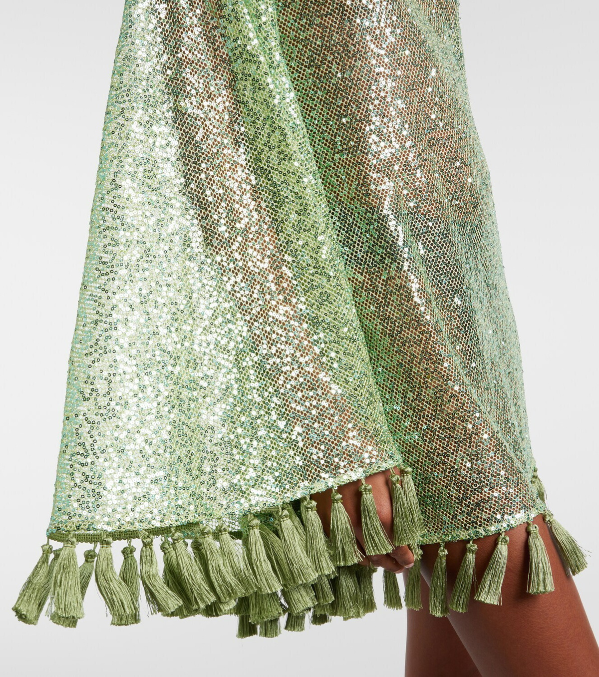 Taller Marmo Es Trench one-shoulder sequined minidress