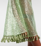 Taller Marmo Es Trench one-shoulder sequined minidress