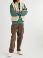 Pop Trading Company - Logo-Embroidered Straight-Leg Cotton-Corduroy Cargo Trousers - Brown
