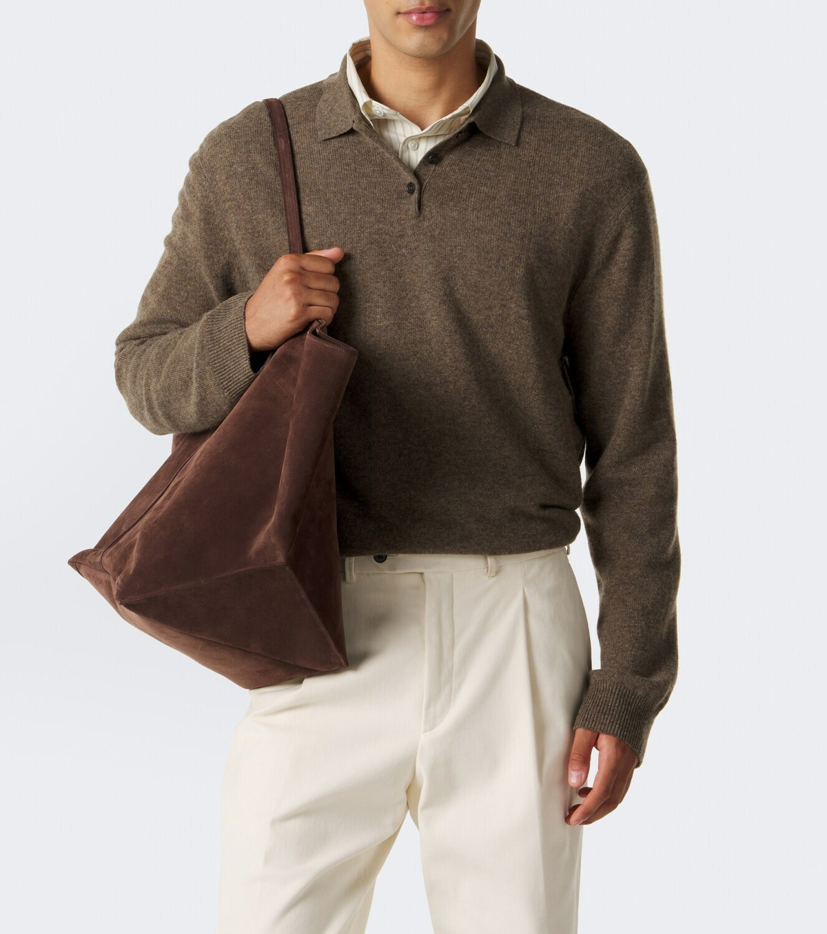 Le Kasha Crete cashmere polo sweater