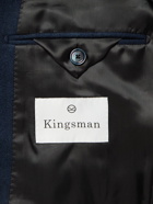 Kingsman - Buggy Slim-Fit Nehru-Collar Cashmere Jacket - Blue
