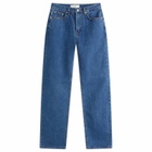 DUNST Women's Loose Fit Jeans in Classic Blue