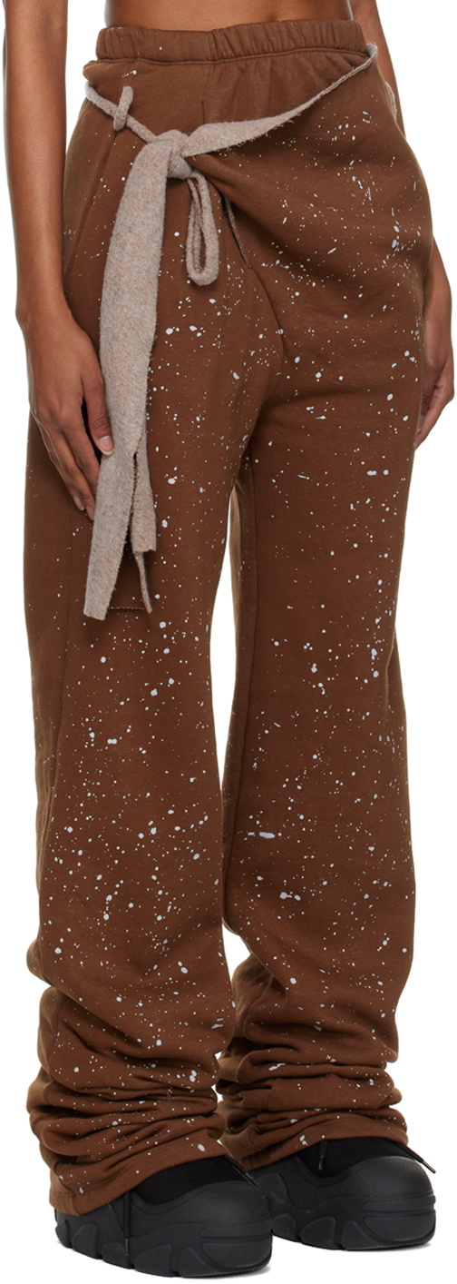 Ottolinger Brown Wrap Lounge Pants Ottolinger